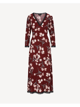 Castellani Castellani Sukienka codzienna Elena Bordowy Regular Fit