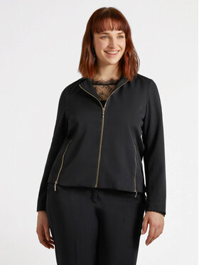 Fiorella Rubino Fiorella Rubino Kurtka outdoor Q506T000185N033 Czarny Regular Fit