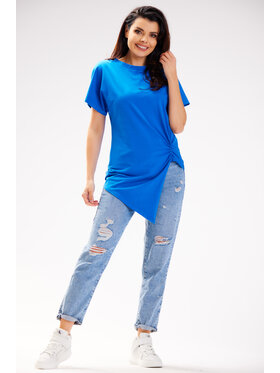 Infinite You Infinite You Bluzka M268 Niebieski Basic Fit