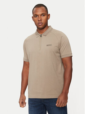 BOSS BOSS Tricou polo Philix Mirror 50525119 Bej Regular Fit