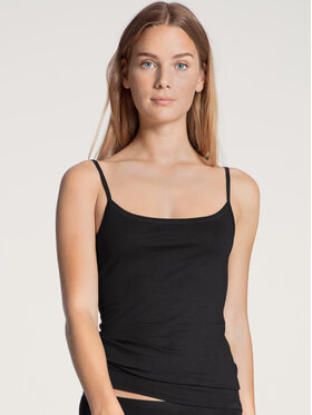 Calida Calida Koszulka piżamowa 11075 Czarny Slim Fit