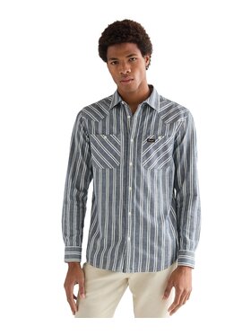 Wrangler Wrangler Koszula 112378120 Niebieski Regular Fit
