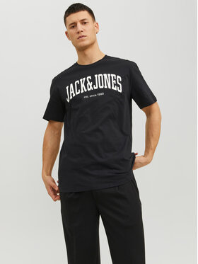 Jack&Jones Jack&Jones Marškinėliai Josh 12236514 Juoda Relaxed Fit