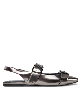 KARL LAGERFELD KARL LAGERFELD Baleriny Konnie KL40186A Srebrny