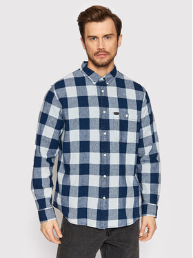Lee Lee Koszula Riveted L66IOVDK 112145369 Granatowy Relaxed Fit