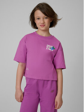 4F 4F T-Shirt JELLIFICATION Fioletowy Loose Fit