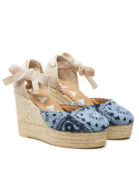 Manebi Espadrile Yucatan Wedge Espadrilles G 0.4 WV Plava