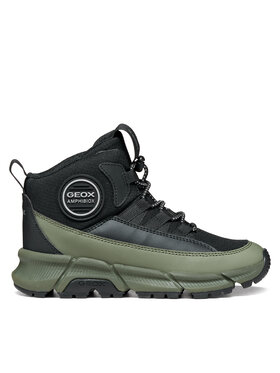 Geox Geox Auliniai batai J Flexyper Plus Boy B Abx J66LCF 0FUCE C0033 M Tamsiai žalia