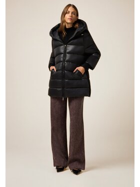 Oltre Oltre Kurtka puchowa F001J000213N033 Czarny Baggy Fit