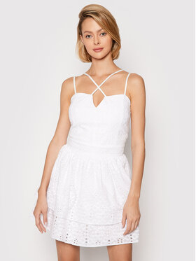 Rinascimento Rinascimento Лятна рокля CFC0103741003 Бял Regular Fit