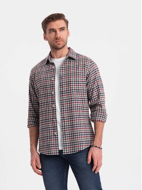 Ombre Ombre Košile OM-SHCS-0150 Barevná Regular Fit