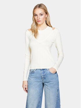 Sisley Sisley Sweater 1B7YM104G Ekru Slim Fit