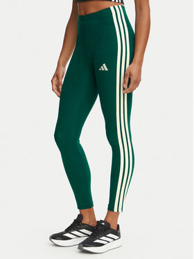 adidas adidas Colanți Essentials 3-Stripes KZ2074 Verde Slim Fit