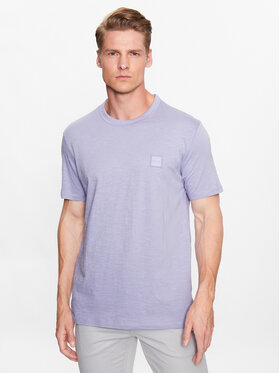 Boss Boss T-Shirt 50478771 Fioletowy Regular Fit