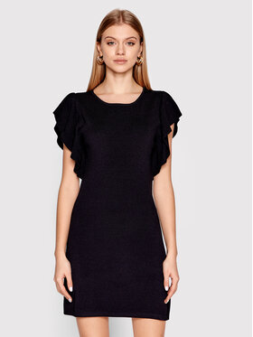Sisley Sisley Úpletové šaty 11APMV002 Čierna Regular Fit