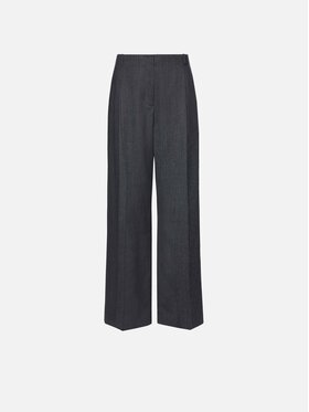 La Mania La Mania Pantalone da abito CLIVE Grigio scuro Basic Fit