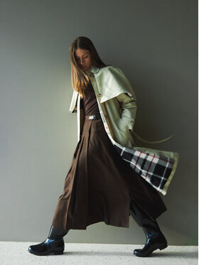 Hunter Hunter Тренч Keltie HARW0014251 Бежов Regular Fit