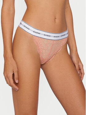 Guess Guess Дамски бикини тип бразилиана O97E01 KBBT0 Оранжев