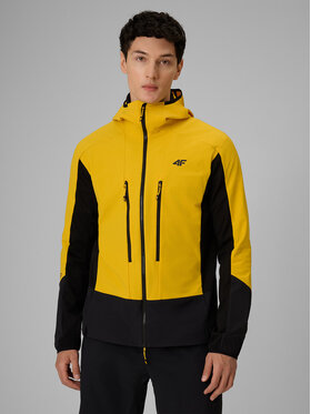 4F 4F Kurtka wielofunkcyjna TREKKING Żółty Regular Fit