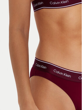 Calvin Klein Swimwear Spodnji Del Bikini KW0KW02428 Bordo Rdeča