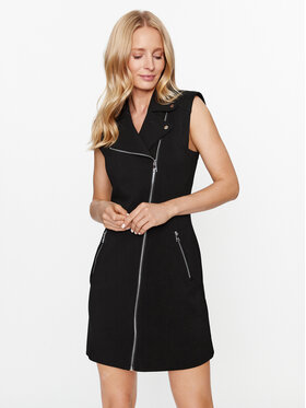 KARL LAGERFELD KARL LAGERFELD Každodenné šaty Voluminous 236W1302 Čierna Regular Fit