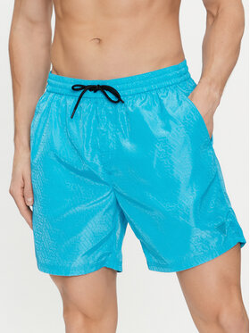 Guess Guess Pantaloni scurți pentru înot F4GT05 WG292 Albastru Regular Fit