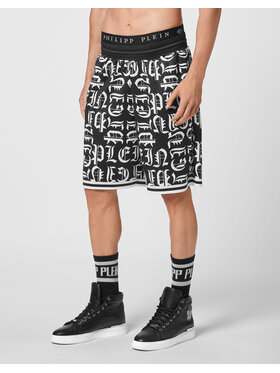 PHILIPP PLEIN PHILIPP PLEIN Športové kraťasy 30430 Čierna Jogger Fit