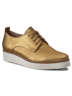 Gino Rossi Gino Rossi Oxford Schuhe Pia DPH359-V82-0035-2300-0 Goldfarben