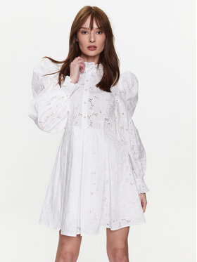 Custommade Custommade Ежедневна рокля Jennifer 999370455 Бял Regular Fit