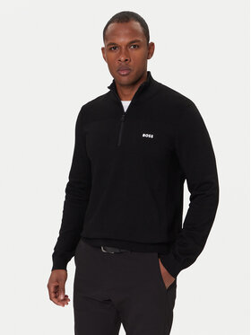 BOSS BOSS Светр Momentum-X QZ 50547898 Чорний Regular Fit
