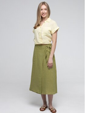 Perso Perso Maxi sukně JPE266810F Světle zelená Regular Fit