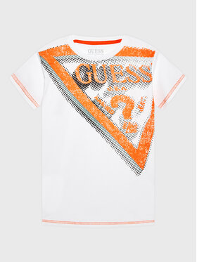 Guess Guess T-Shirt L3RI18 K8HM0 Biały Regular Fit