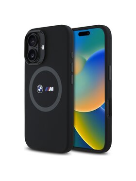 BMW Motorsport BMW Motorsport Etui na telefon M Silicone Printed Ring Czarny