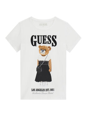 Guess Guess Tričko J6RI10 K6YW4 Biela Regular Fit