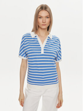 Tommy Hilfiger Tommy Hilfiger Тениска с яка и копчета WW0WW41889 Син Relaxed Fit