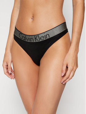 Calvin Klein Underwear Calvin Klein Underwear Stringové nohavičky 000QF4054E Čierna