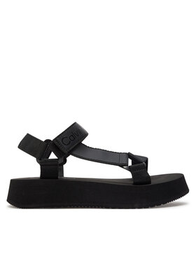 Calvin Klein Jeans Calvin Klein Jeans Sandale Sandal Velcro Webbing Dc YW0YW01353 Negru