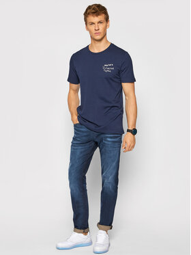 Jack&Jones Jeans Hlače Tim 12118215 Mornarsko Modra Slim Fit