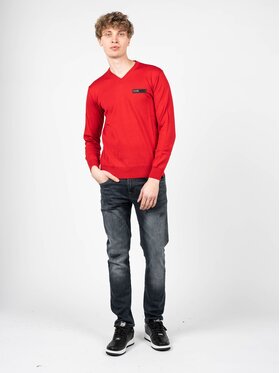 Plein Sport Plein Sport Πουλόβερ MVPS90252 Κόκκινο Regular Fit