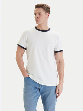 Americanos Americanos T-krekls W126-AMMTS-1019-19X Balts Regular Fit
