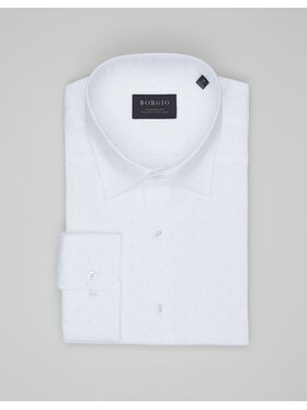 Borgio Borgio Koszula calimera Biały Classic Fit