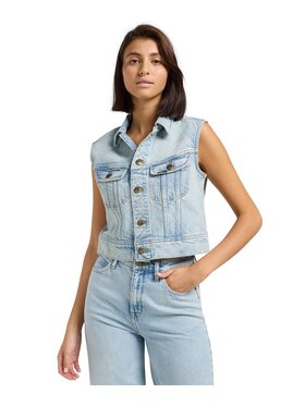 Lee Lee Kamizelka 112363461 Niebieski Regular Fit