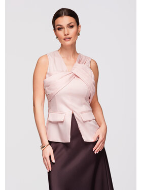 Ombre Ombre Halenka OW-TS-E0001 Růžová Slim Fit