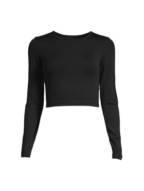 Casall Casall Bluzka Crop Long Sleeve Czarny Cropped Fit