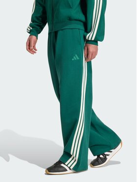 adidas adidas Spodnie materiałowe 167693 Zielony Loose Fit