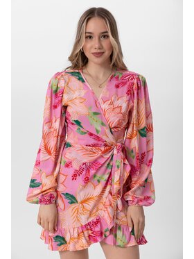 LAURELLA LAURELLA Sukienka codzienna 4UL038 Różowy Regular Fit
