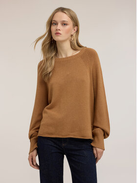 Motivi Motivi Sweter M342E002401N012 Brązowy Regular Fit