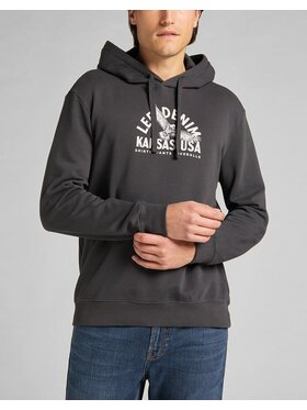Lee Lee Felpa GRAPHIC HOODIE Grigio Regular Fit