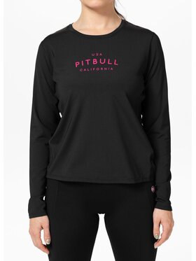 PITBULL PITBULL Koszulka techniczna Longsleeve sportowy damska AVENIDA S Czarny Regular Fit