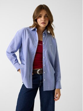 Guess Guess Bluzka 183550 Niebieski Classic Fit